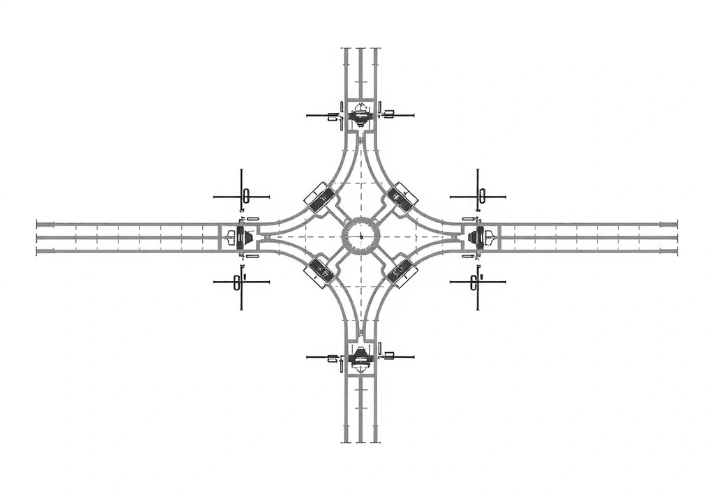 Railway station plan